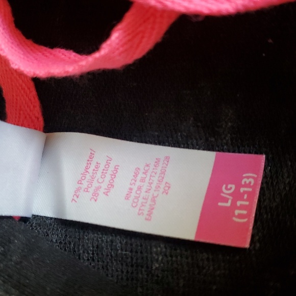 No Boundaries Lightweight Black Hoodie with Pink Drawstrings - Picture 4 of 9